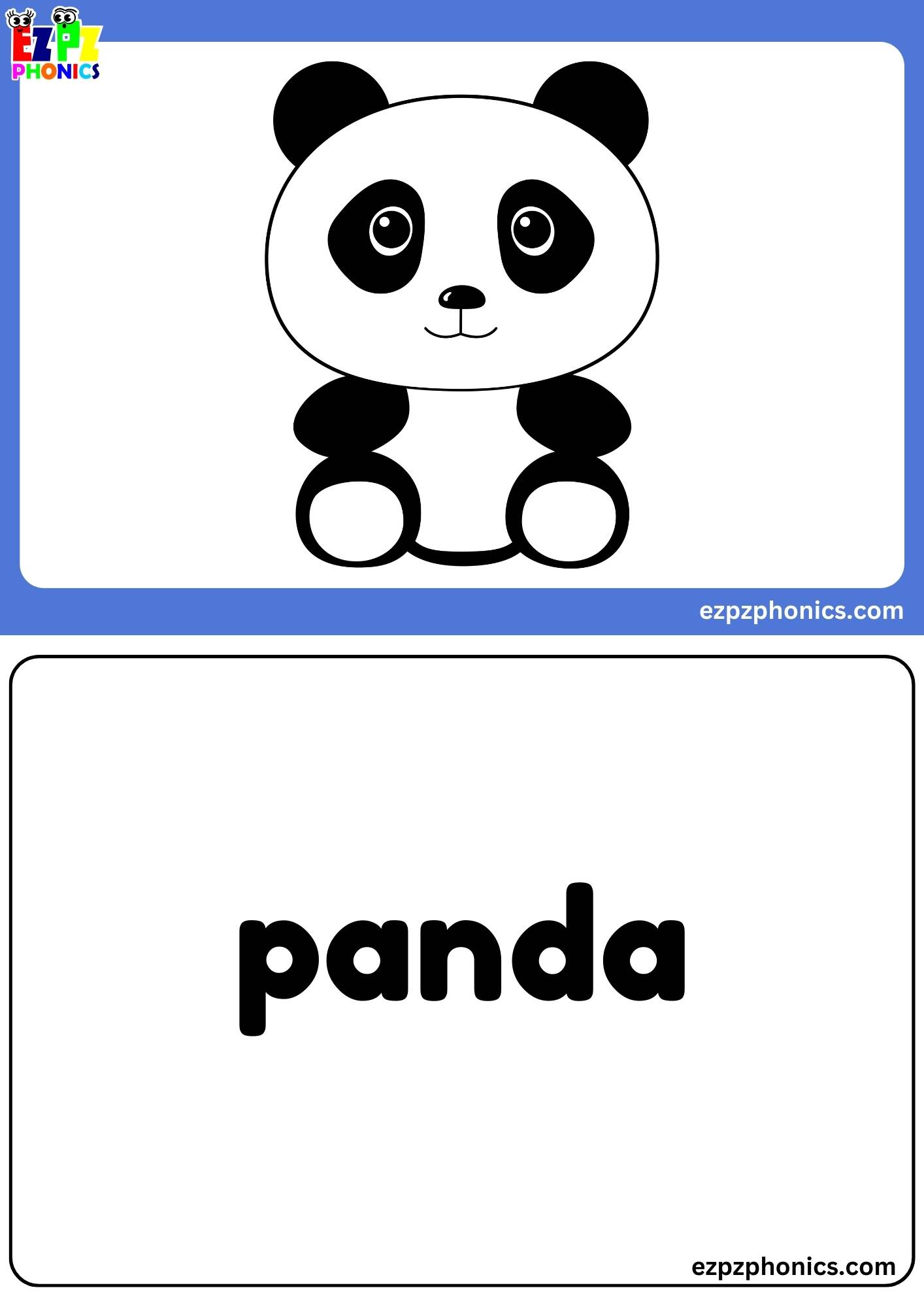 Letter P Free Kindergarten Phonics Alphabet Letter Sounds Flashcards. Words on the Back